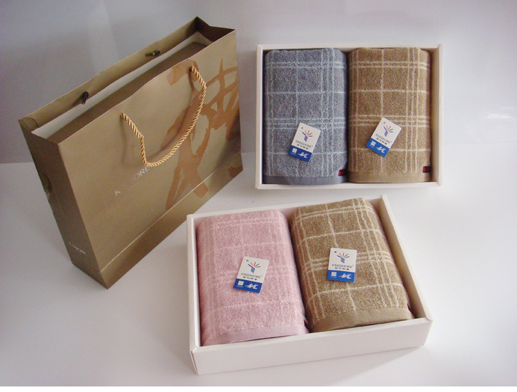 金号品牌 两条毛巾包装盒 包装盒+手提袋 (价格不含盒内商品)